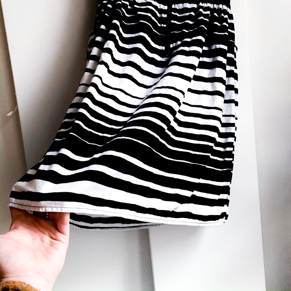 strapless dress w/pockets + striped skirt - Picture 6 of 6